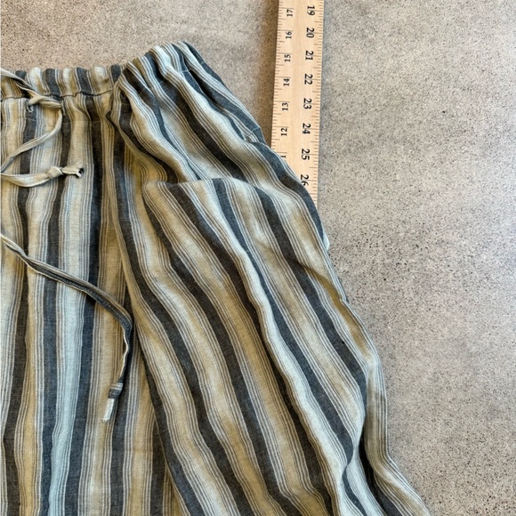Striped Cotton Linen Custom one size fits most maxi skirt GORGEOUS - Picture 10 of 13